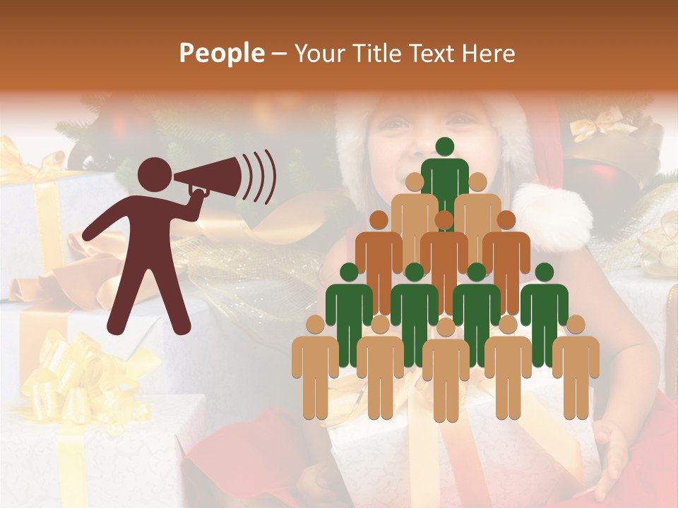 December Tree Green PowerPoint Template