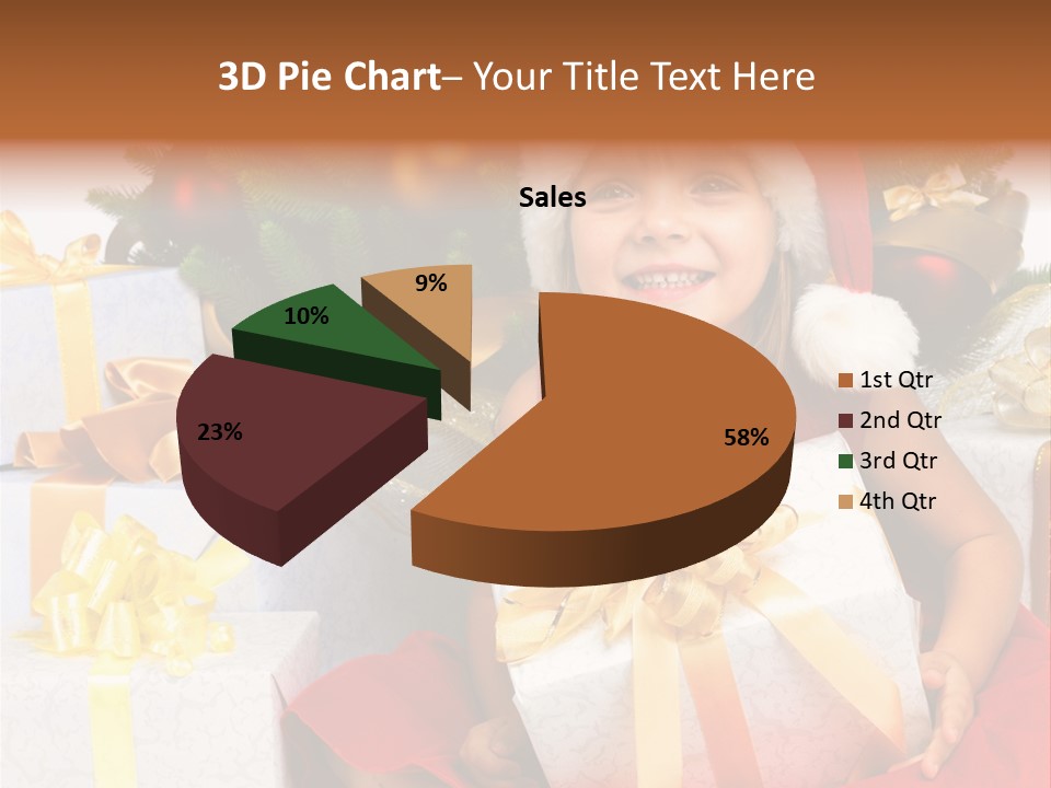 December Tree Green PowerPoint Template