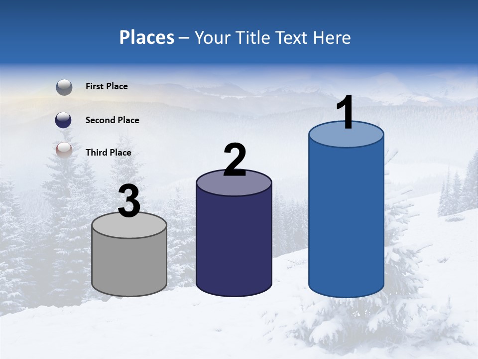 Season White Landscape PowerPoint Template