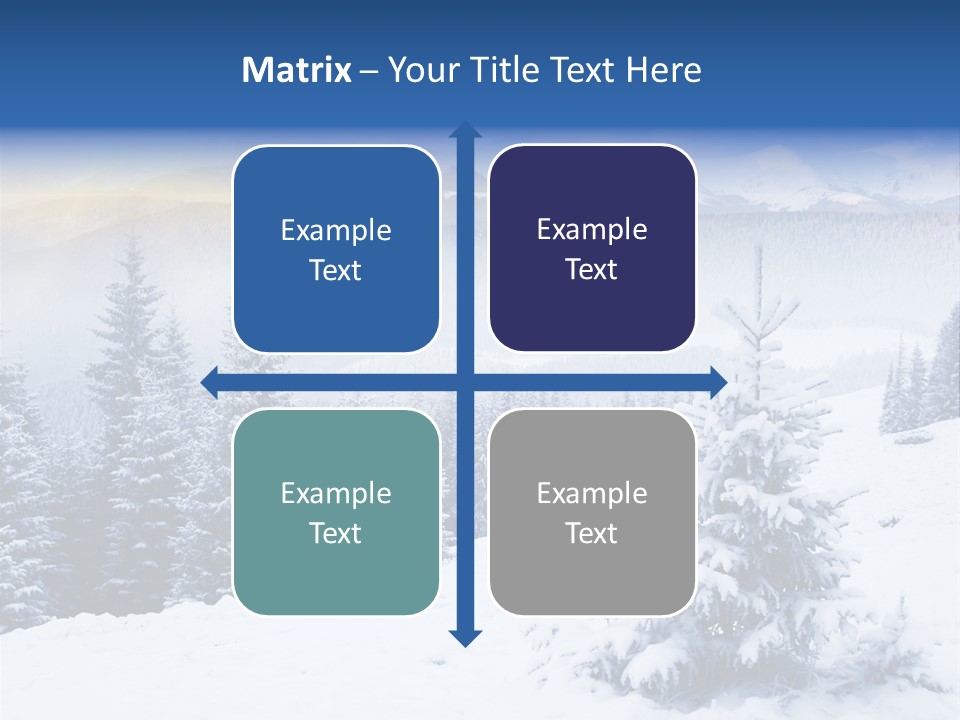 Season White Landscape PowerPoint Template