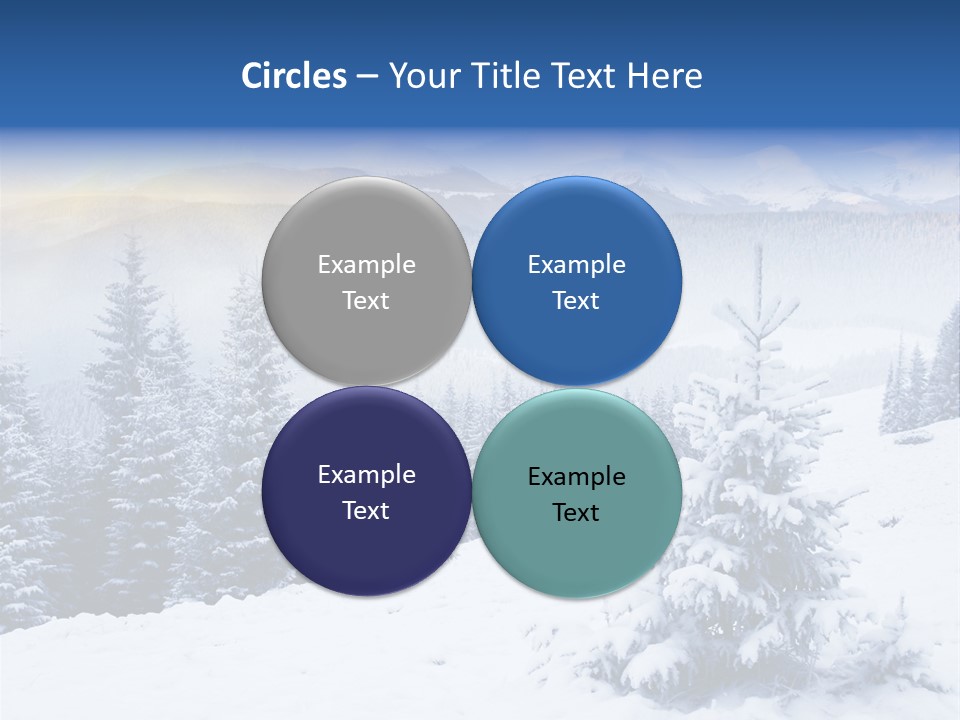 Season White Landscape PowerPoint Template