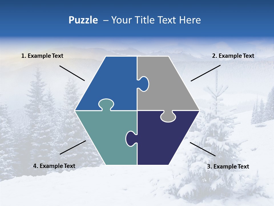 Season White Landscape PowerPoint Template