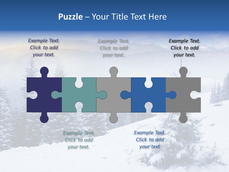 Season White Landscape PowerPoint Template