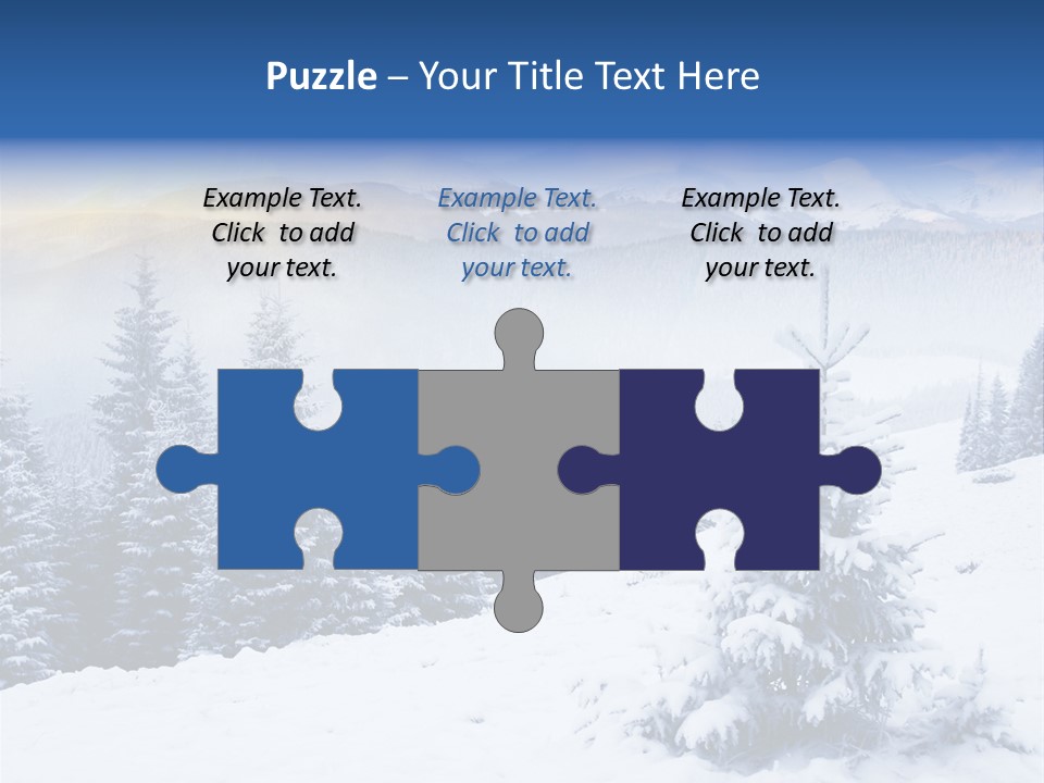 Season White Landscape PowerPoint Template