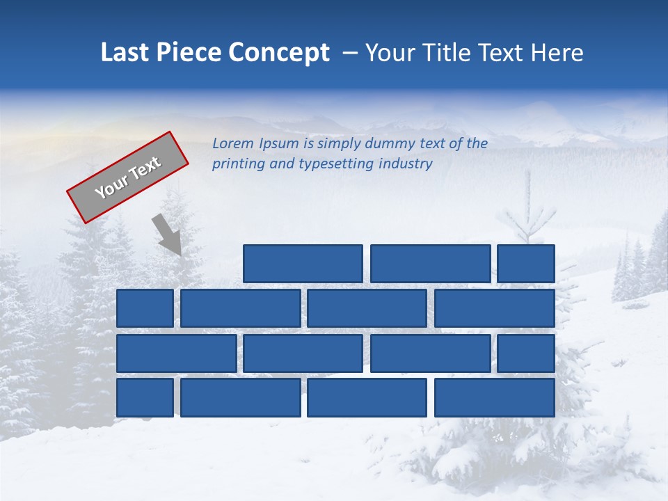 Season White Landscape PowerPoint Template