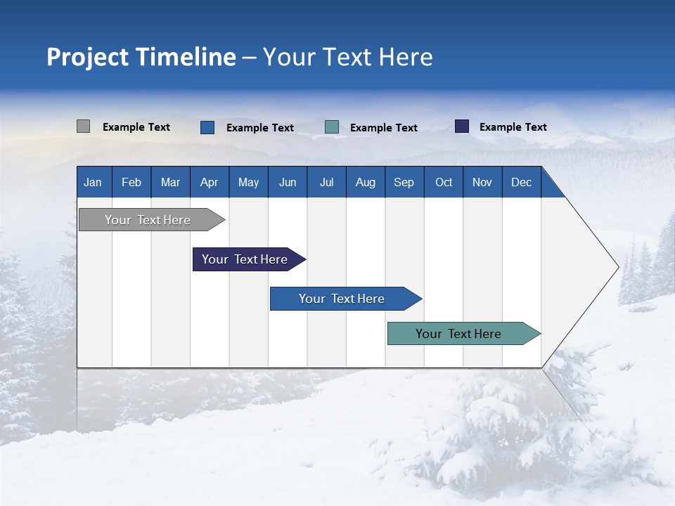 Season White Landscape PowerPoint Template