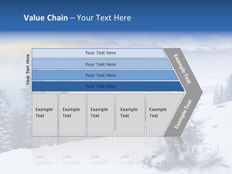 Season White Landscape PowerPoint Template