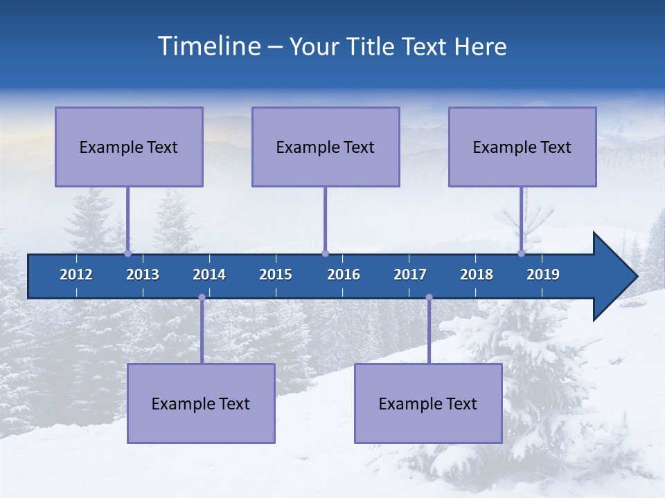 Season White Landscape PowerPoint Template