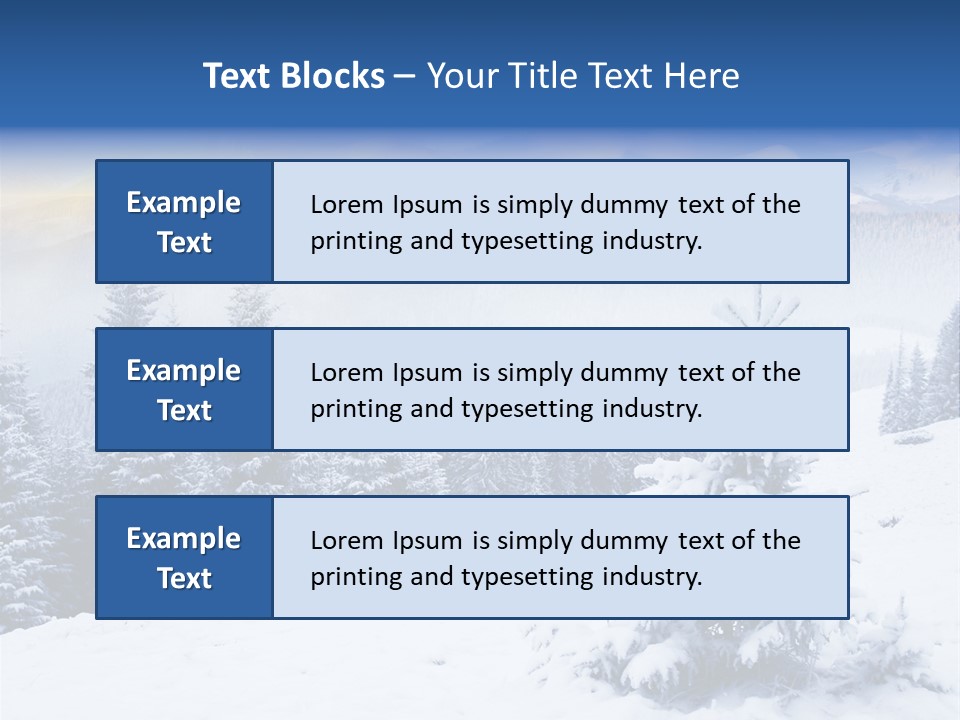 Season White Landscape PowerPoint Template