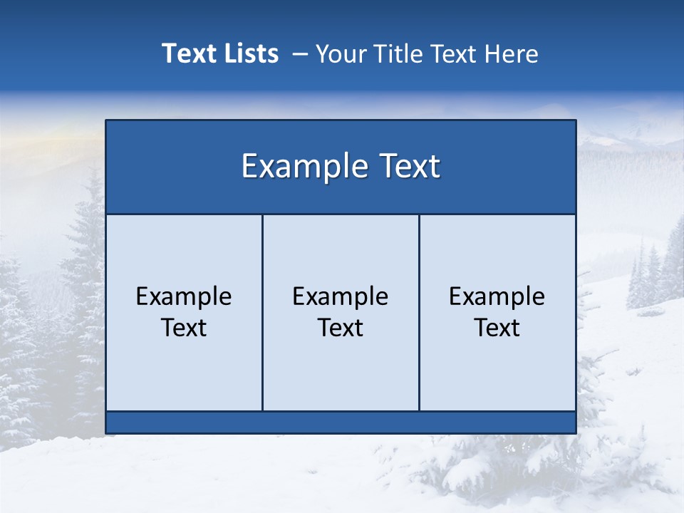 Season White Landscape PowerPoint Template