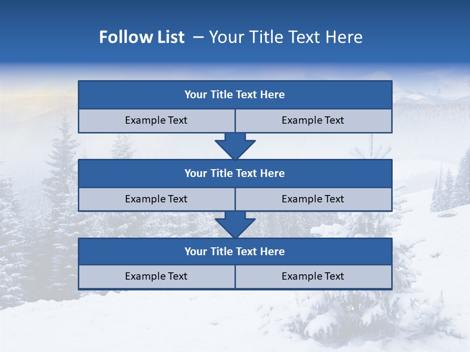 Season White Landscape PowerPoint Template