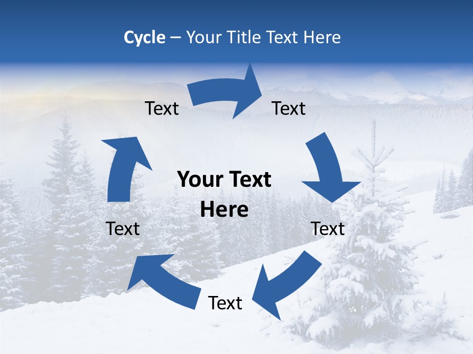 Season White Landscape PowerPoint Template