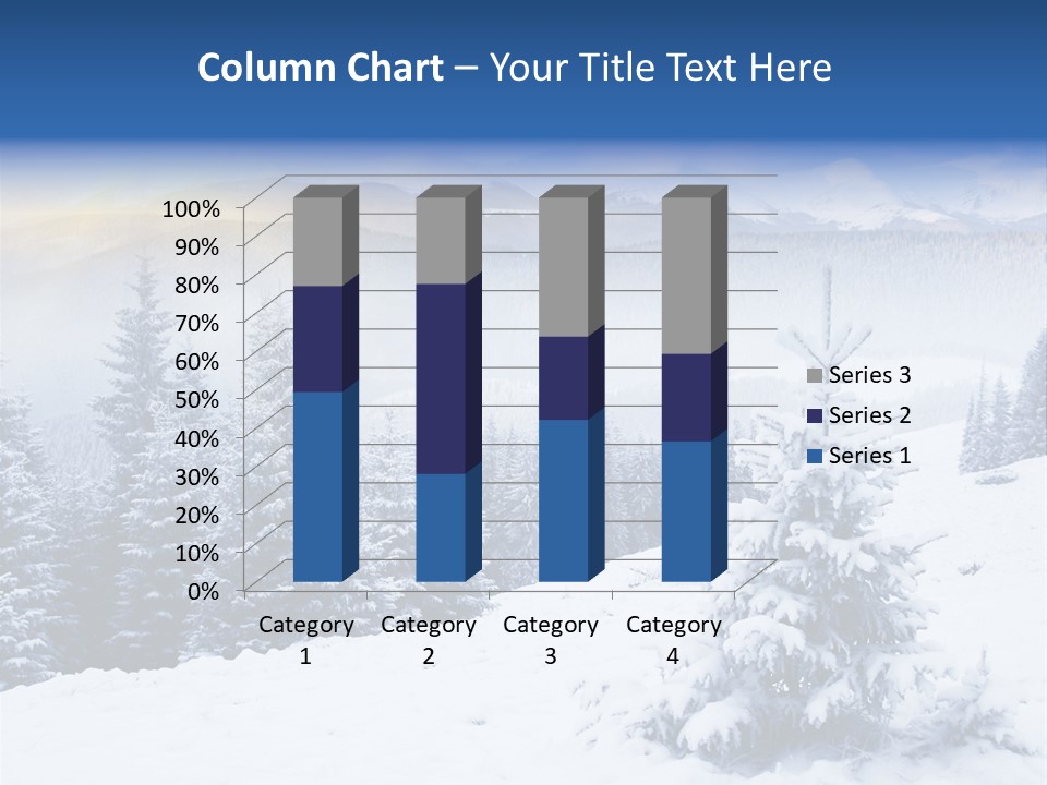 Season White Landscape PowerPoint Template