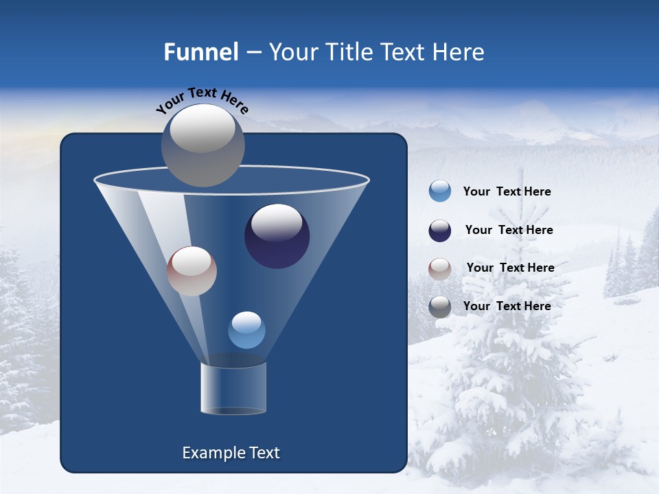 Season White Landscape PowerPoint Template