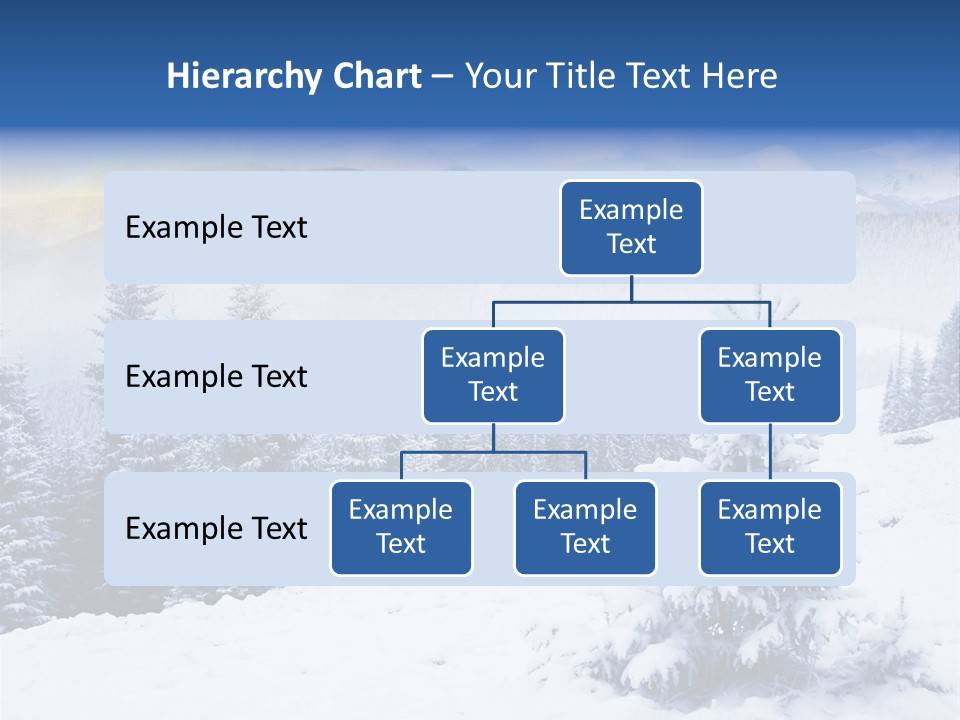 Season White Landscape PowerPoint Template