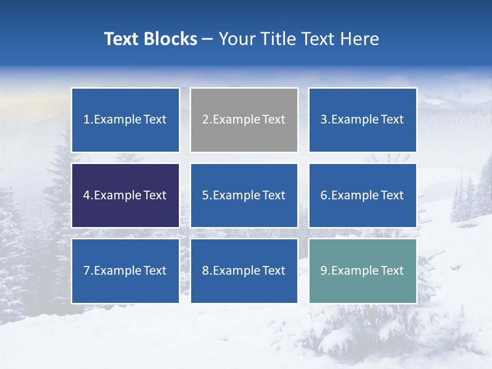 Season White Landscape PowerPoint Template