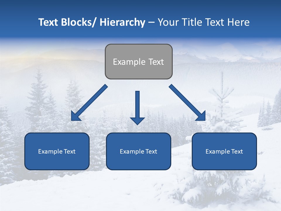 Season White Landscape PowerPoint Template
