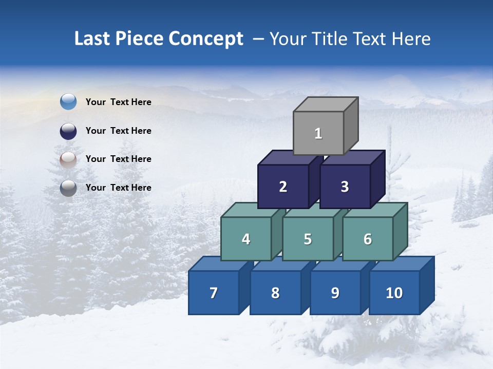 Season White Landscape PowerPoint Template