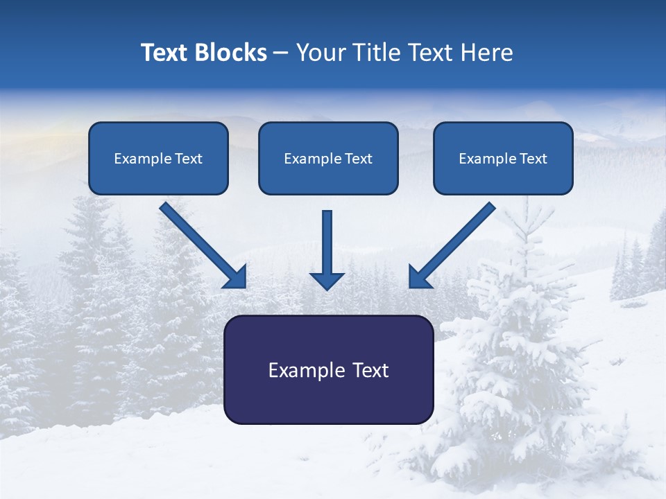 Season White Landscape PowerPoint Template
