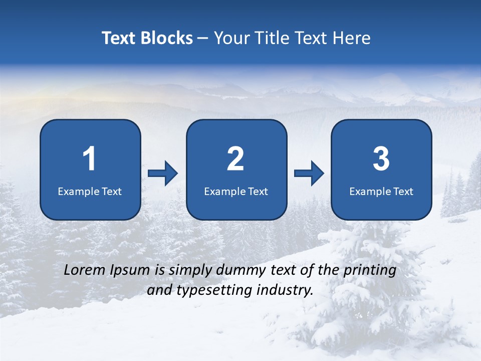 Season White Landscape PowerPoint Template
