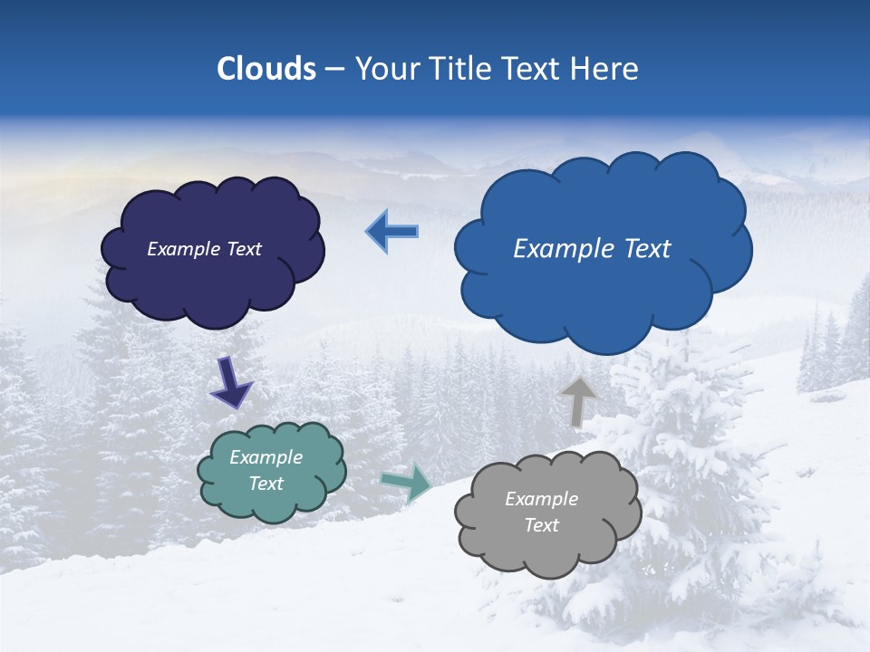 Season White Landscape PowerPoint Template