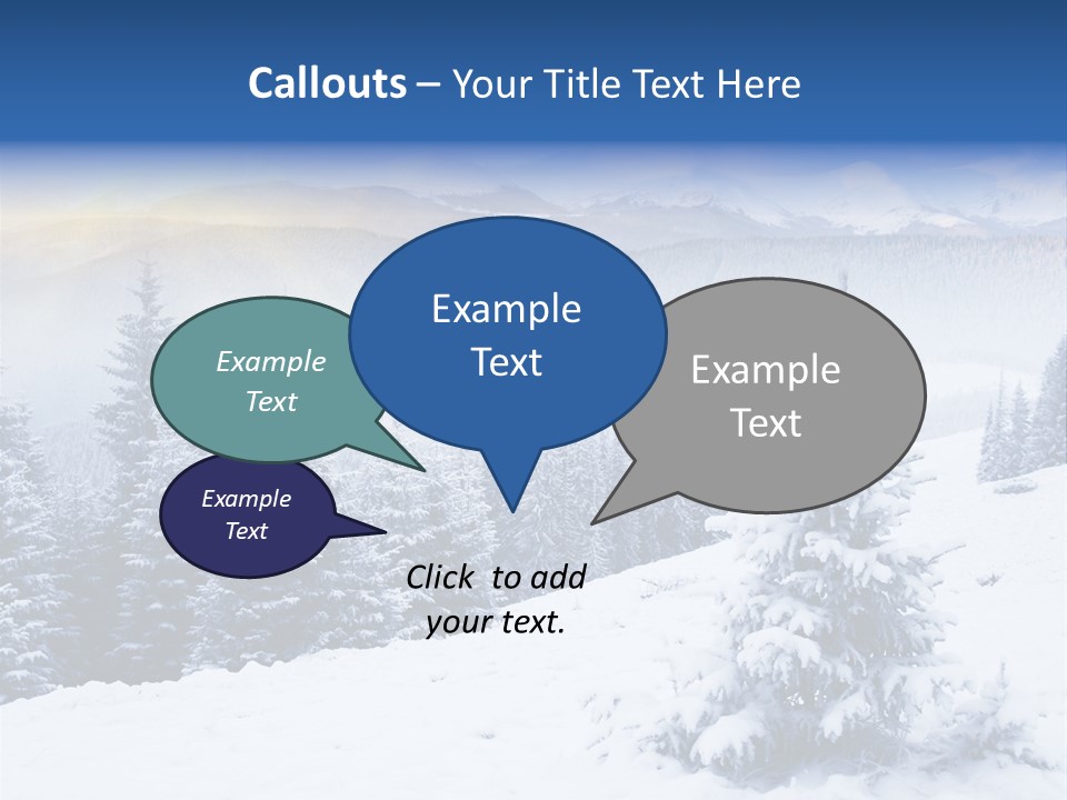 Season White Landscape PowerPoint Template