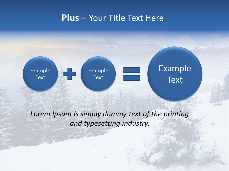 Season White Landscape PowerPoint Template