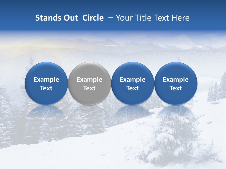 Season White Landscape PowerPoint Template