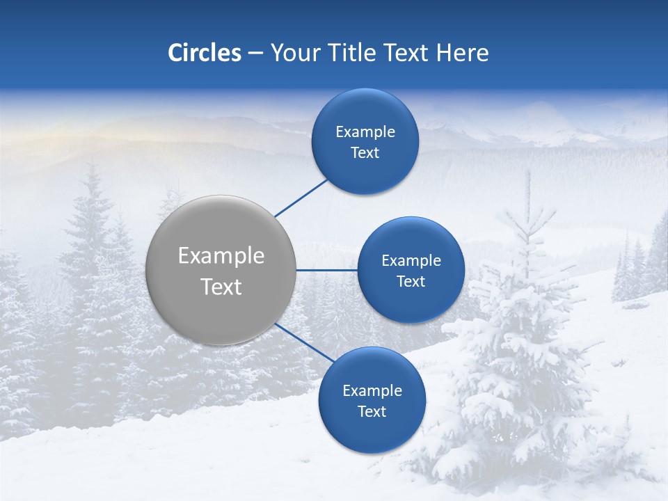Season White Landscape PowerPoint Template