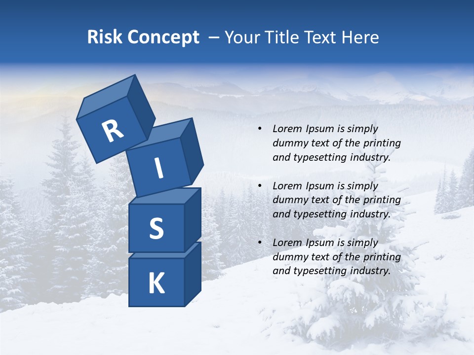 Season White Landscape PowerPoint Template
