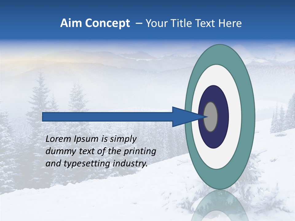 Season White Landscape PowerPoint Template