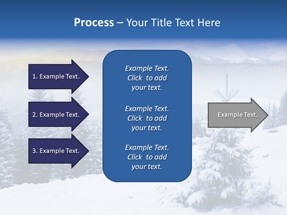 Season White Landscape PowerPoint Template
