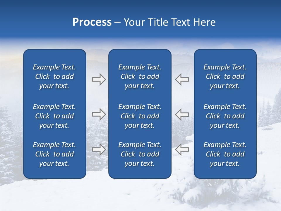 Season White Landscape PowerPoint Template