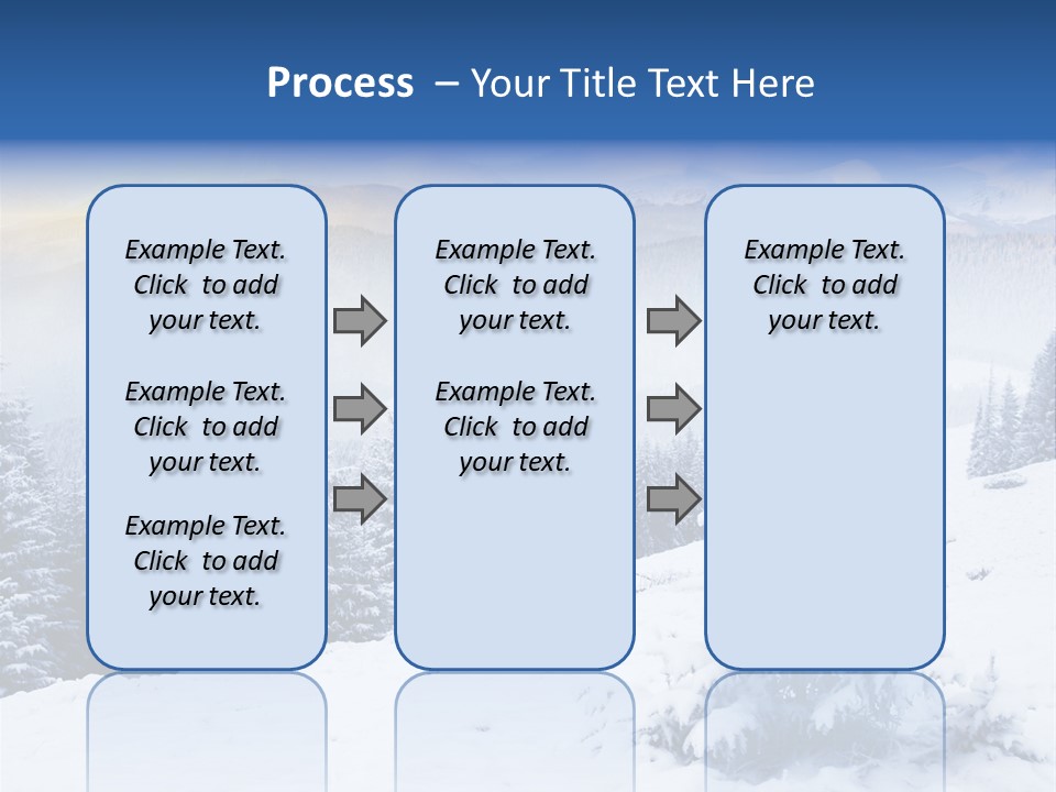 Season White Landscape PowerPoint Template
