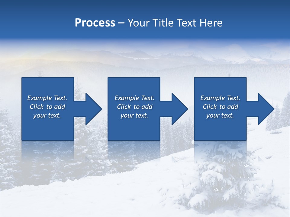 Season White Landscape PowerPoint Template