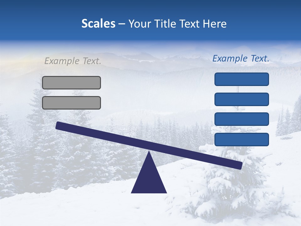 Season White Landscape PowerPoint Template