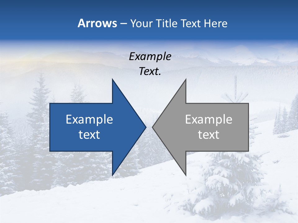 Season White Landscape PowerPoint Template