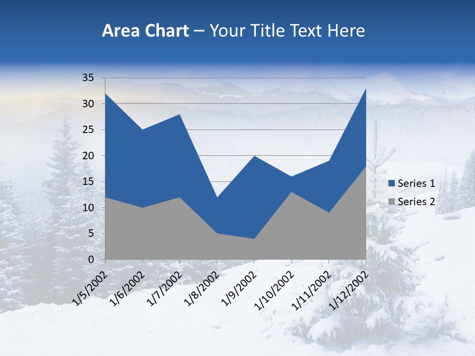 Season White Landscape PowerPoint Template