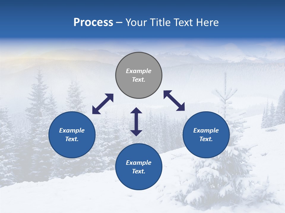 Season White Landscape PowerPoint Template