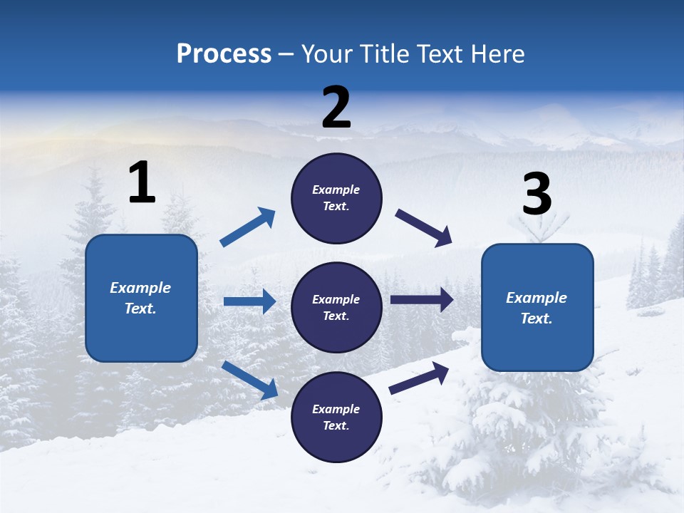 Season White Landscape PowerPoint Template