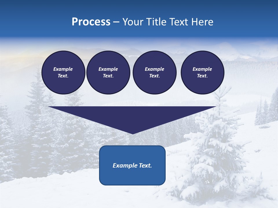 Season White Landscape PowerPoint Template