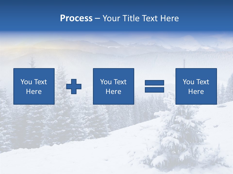 Season White Landscape PowerPoint Template