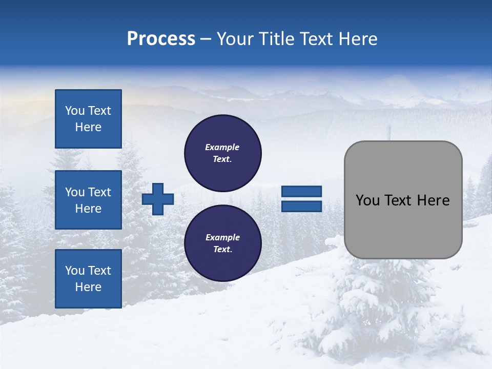 Season White Landscape PowerPoint Template