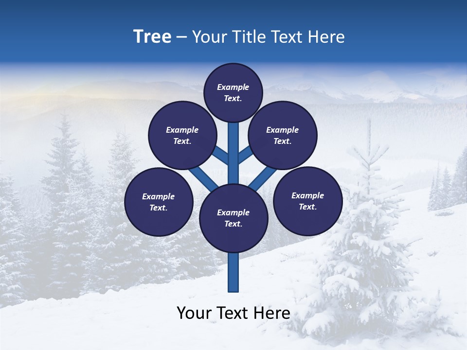 Season White Landscape PowerPoint Template