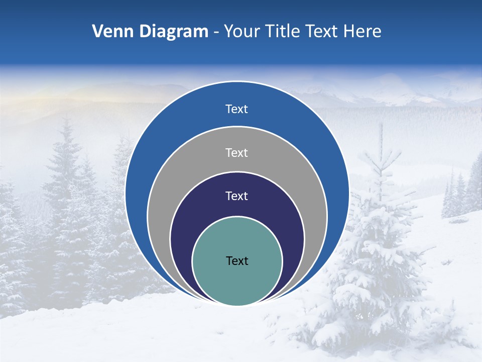 Season White Landscape PowerPoint Template