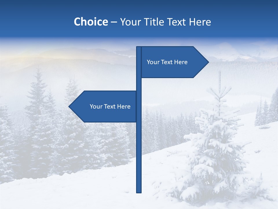 Season White Landscape PowerPoint Template