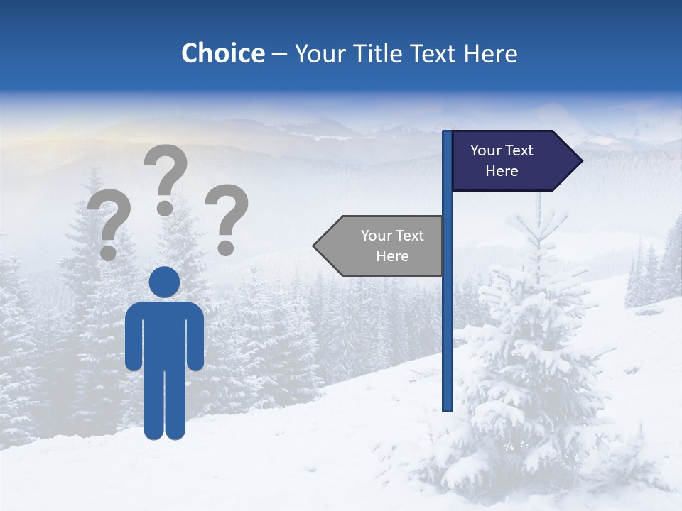 Season White Landscape PowerPoint Template
