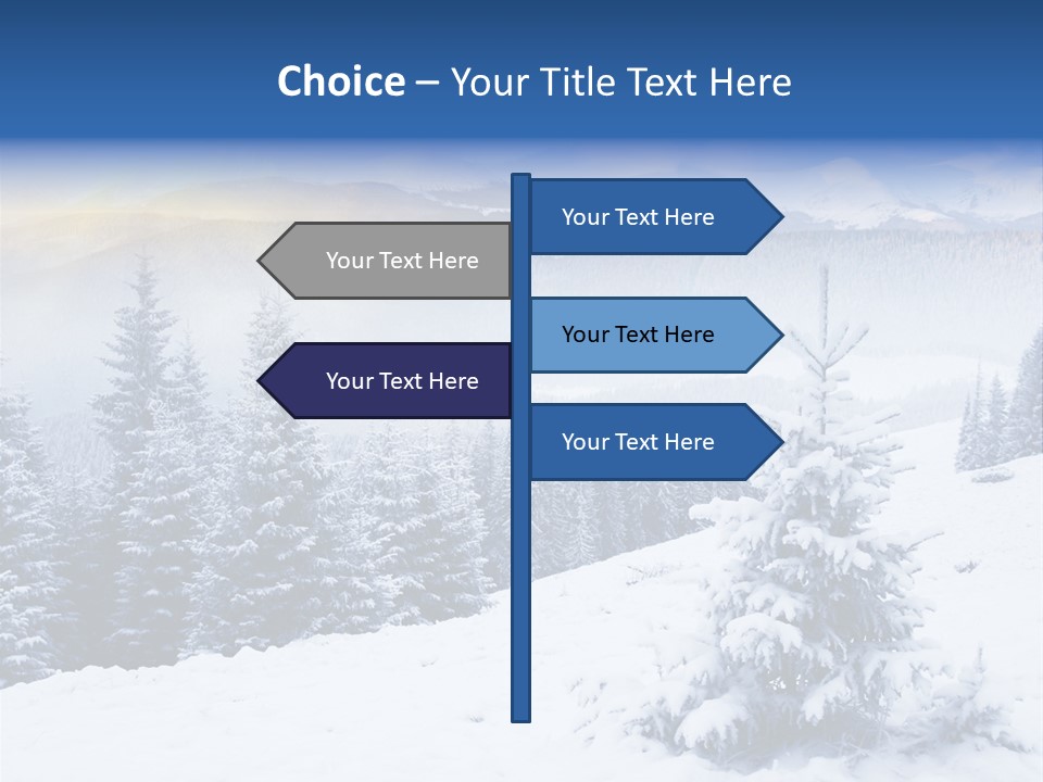 Season White Landscape PowerPoint Template