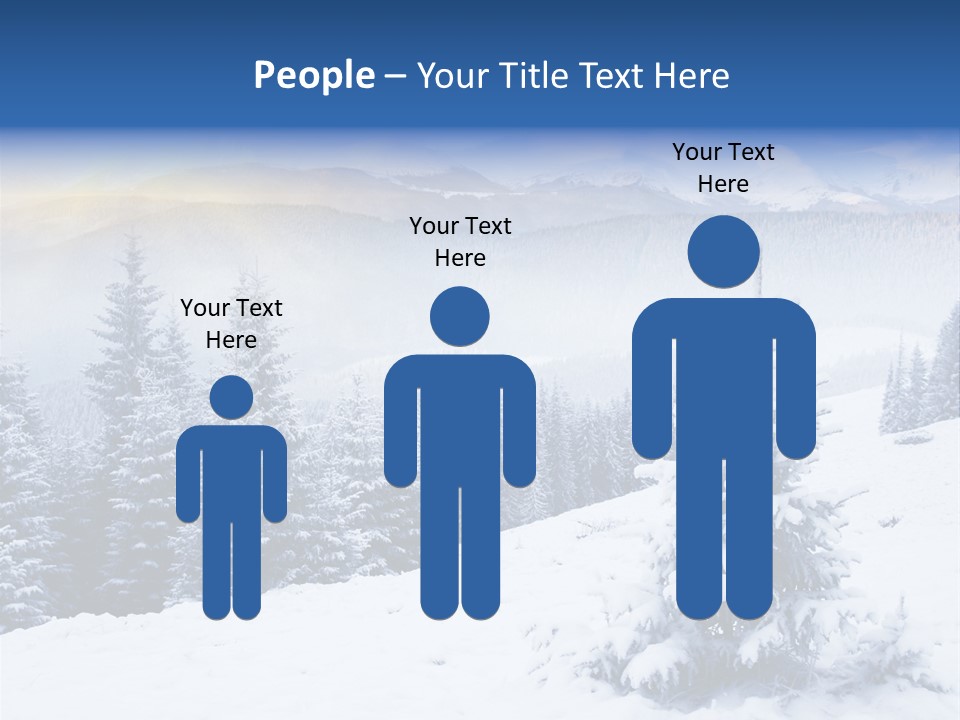 Season White Landscape PowerPoint Template