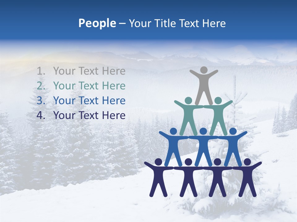 Season White Landscape PowerPoint Template